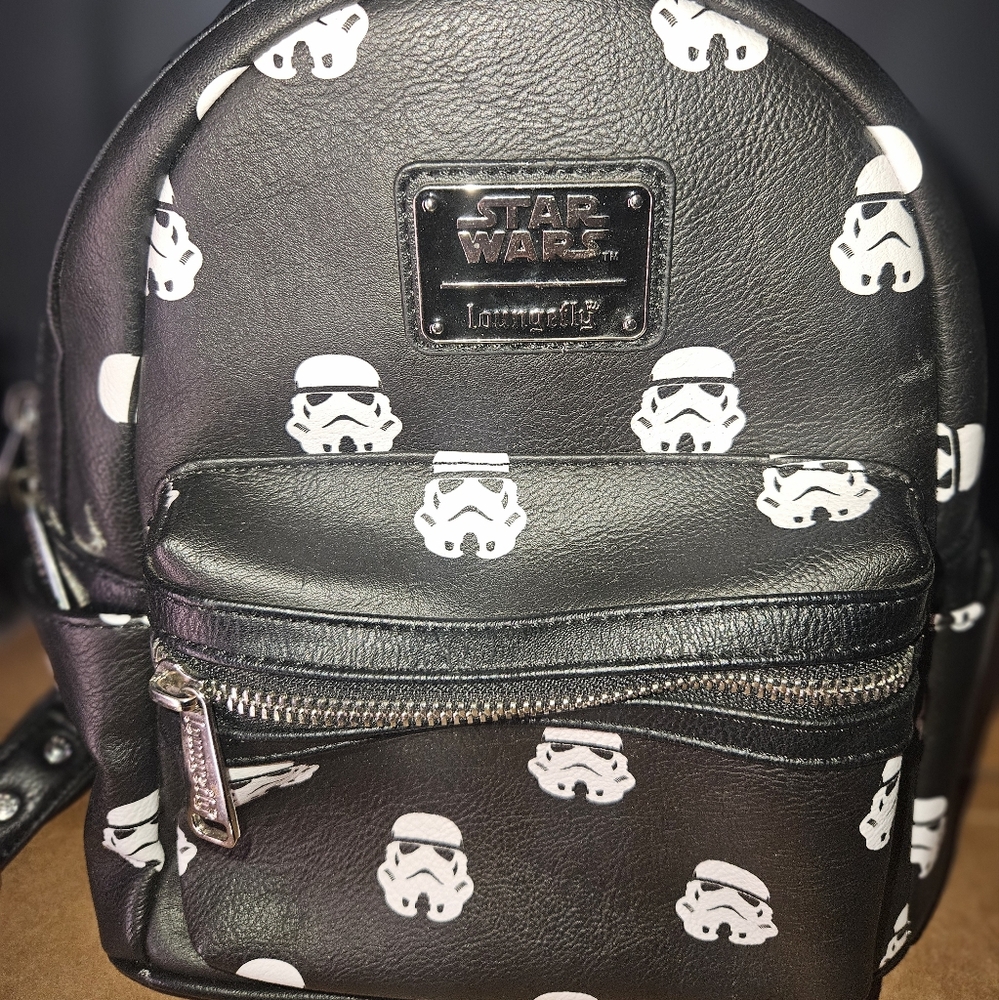Loungefly Star Wars Black and White Stormtrooper Backpack